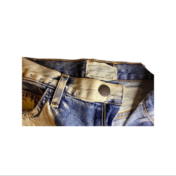 NWT CURRENT/ELLIOTT the vintage cropped straight dirty bleached jeans (J… - Picture 7 of 12